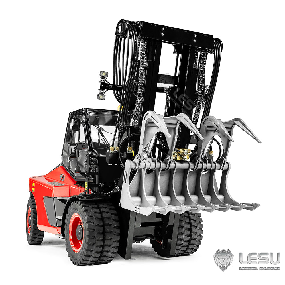 LESU 1/14 Simulation Heavy Forklift Model Toy Aoue-LD160S Forklift Attachment Collection