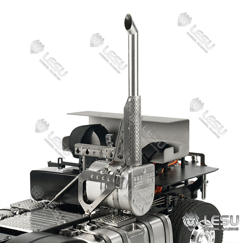 LESU 1/14 Tamiya Volvo 6X6 tractor truck model toy model metal chassis shell can be directly installed