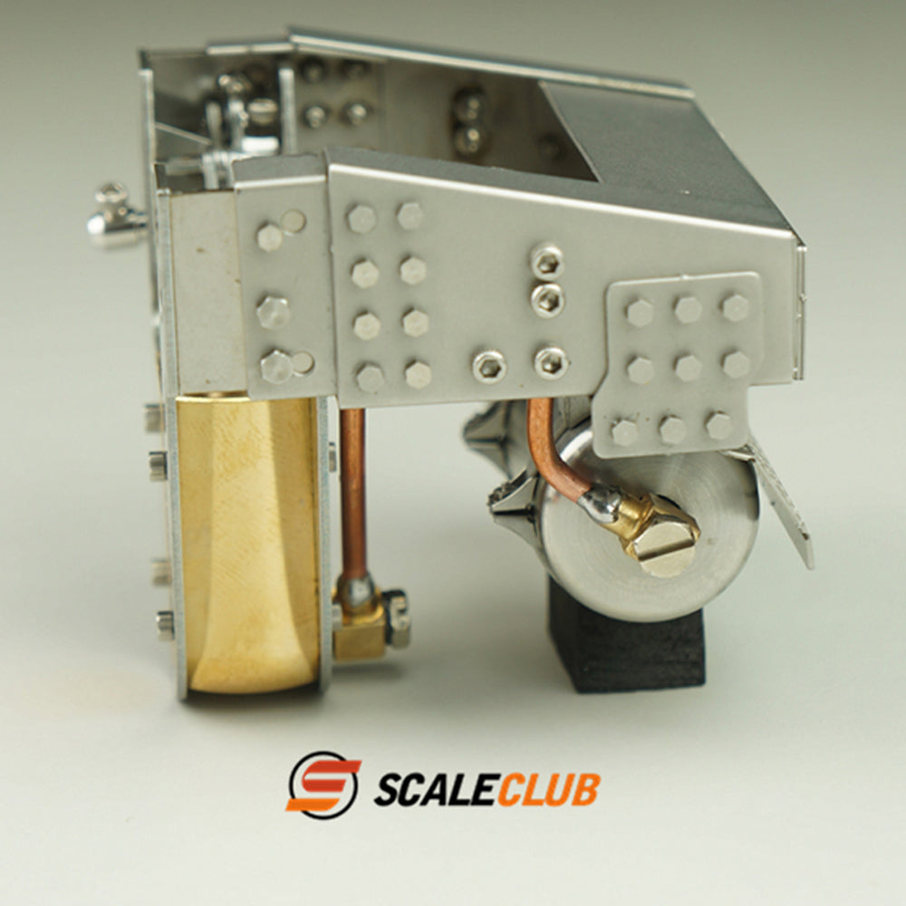 Scaleclub Model Metal Hydraulic Lifting Bridge with Gas Tank Tail Beam Set TSQWL-TY-1 for 1/14 RC Truck Trailer Truck Van