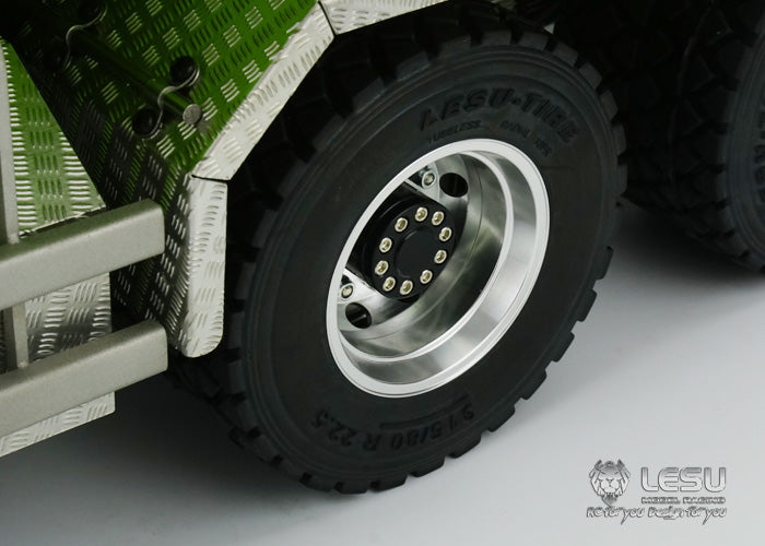 LESU 1/14 Tamiya Truck with new central differential differential lock bridge 8X8U bucket hydraulic dump truck model