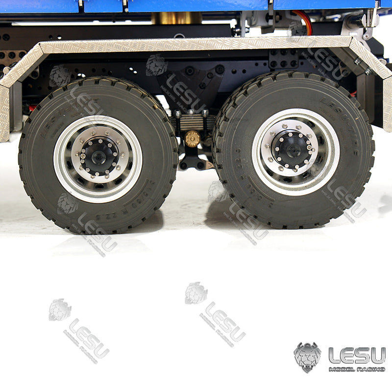 LESU 1/14 MAN TGS full drive 6X6 high torque hydraulic three-way bucket dump truck model truck