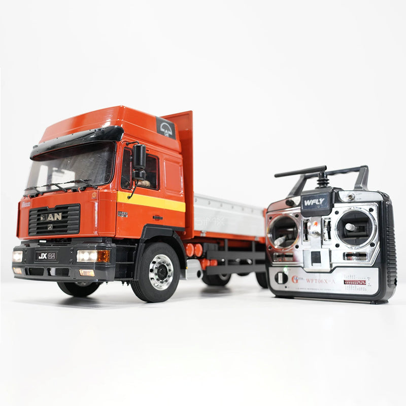 JXmodel 1/14 Tamiya MAN F2000 Cab with Aluminum Alloy Opening Doors and Front Panel 4X2 Truck RTR Version