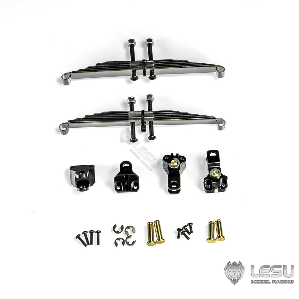 1/14 truck Tamiya tractor X-8011 simulation straight steel plate power bridge front suspension mud head DIY model LESU