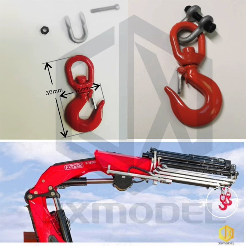 Truck Crane Hook - JXmodel F1650 Modification and Upgrade Parts Tamiya 1/14 Metal Simulation Lock