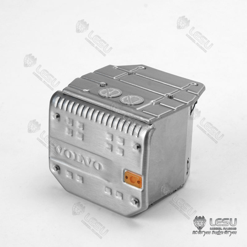 Tamiya 1/14 truck model FH-16 truck exhaust tank with width indicator light G-6225 stainless steel LESU