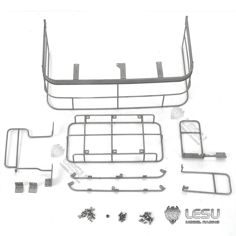 LESU 1/14 PC360 construction excavator cab body metal guardrail