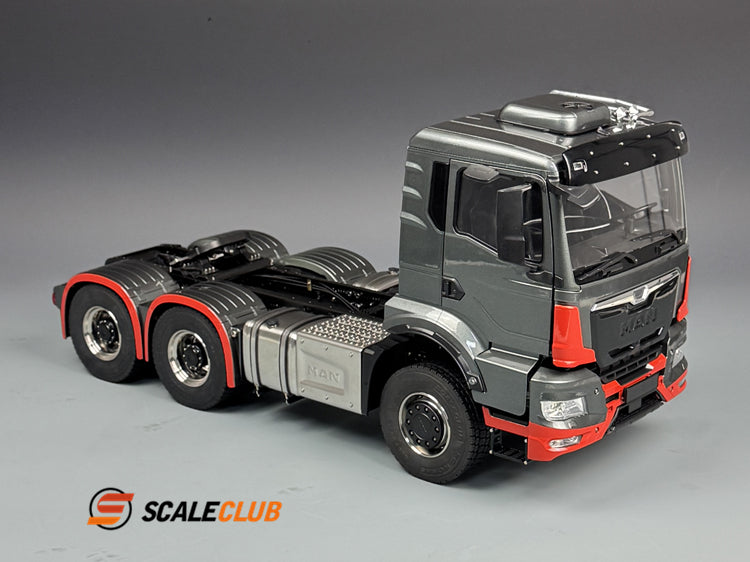 SCALECLUB 1/14 MAN TGS full metal door shell 6*6 tractor truck chassis