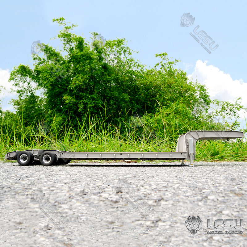 LESU 1/14 Tamiya Truck Engineering Trailer Metal Small Wheel Semi-trailer LS-A0005