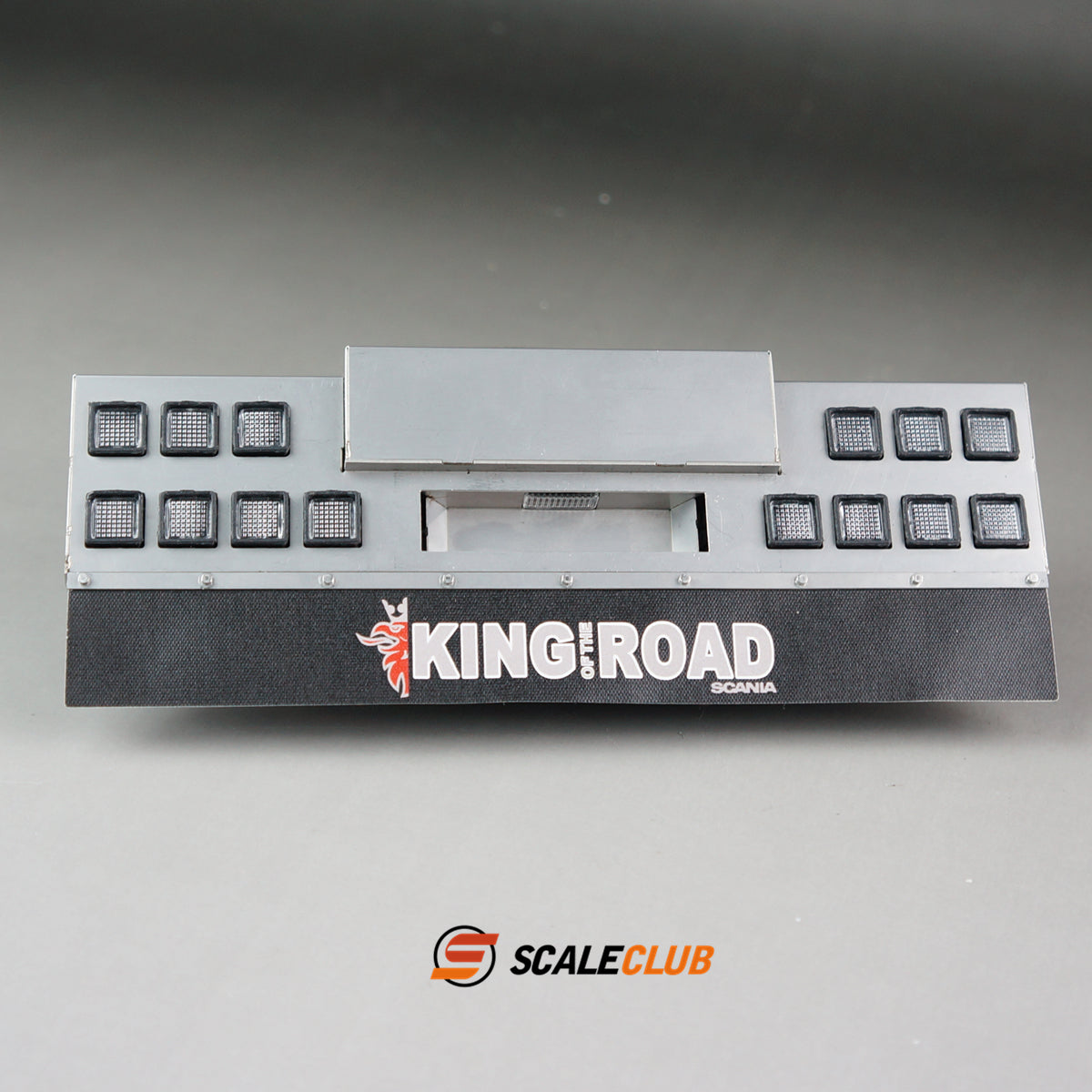 Scaleclub European truck style tail beam 14 square lights for RC Tamiya LESU 1/14 tractor truck toy model parts