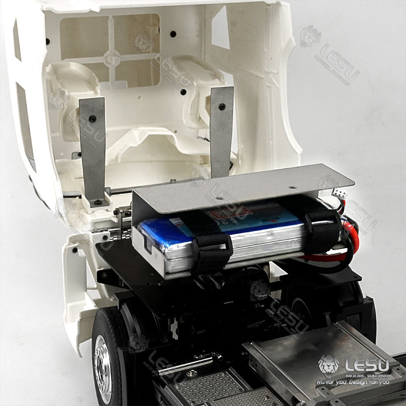 LESU 1/14 truck model toy truck second floor platform set Tamiya tractor FH16 DIY modification