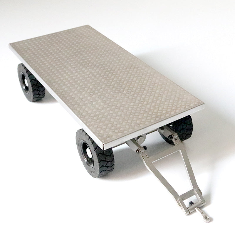 JDMODEL 1/14 Metal Small Pallet Truck Model Toy JDM-122 for Tamiya LESU LXY 1/14 RC Hydraulic Forklift Model Toy Attachments
