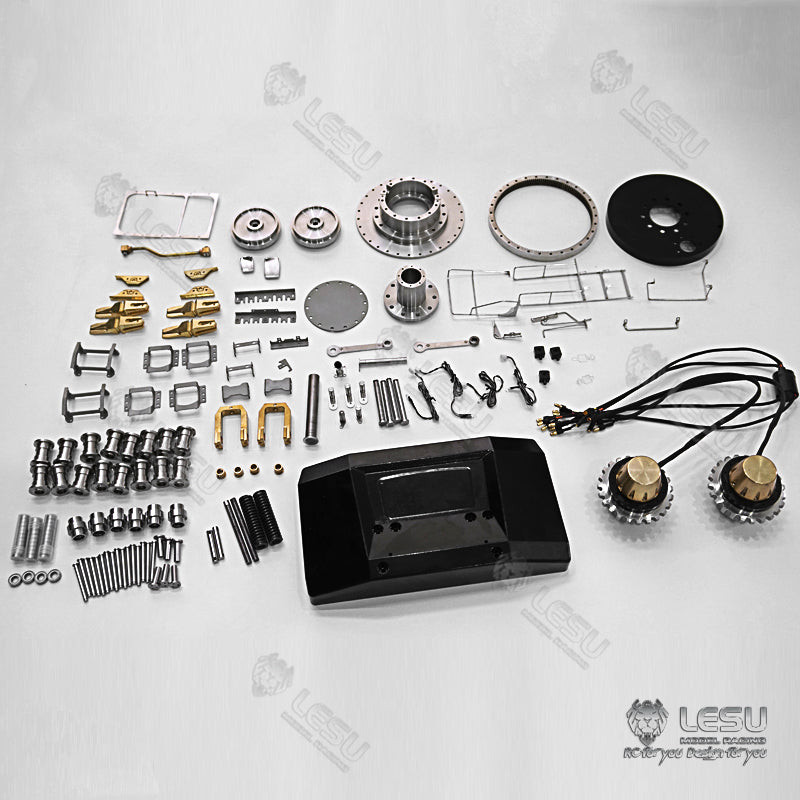 LESU 1/14 CAT 374F Heavy Excavator Remote Control Hydraulic Excavator Model Toy Full Metal Simulation Model