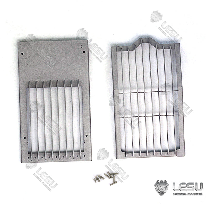LESU 1/14 C374F excavator cab upper and lower guardrails can be equipped with headlights DIY excavator modification parts