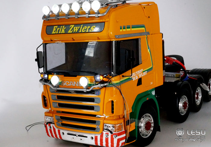 LESU 1/14 RC Truck Model Toy S-1251-A Metal LED Headlight Spotlight Tamiya Traction Truck Universal Upgrade Modification Parts