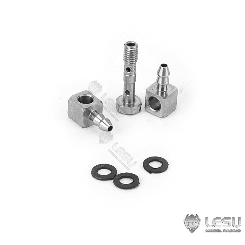 Hydraulic model modified stainless steel precision M3 threaded joint elbow nozzle nylon oil pipe installation LESU