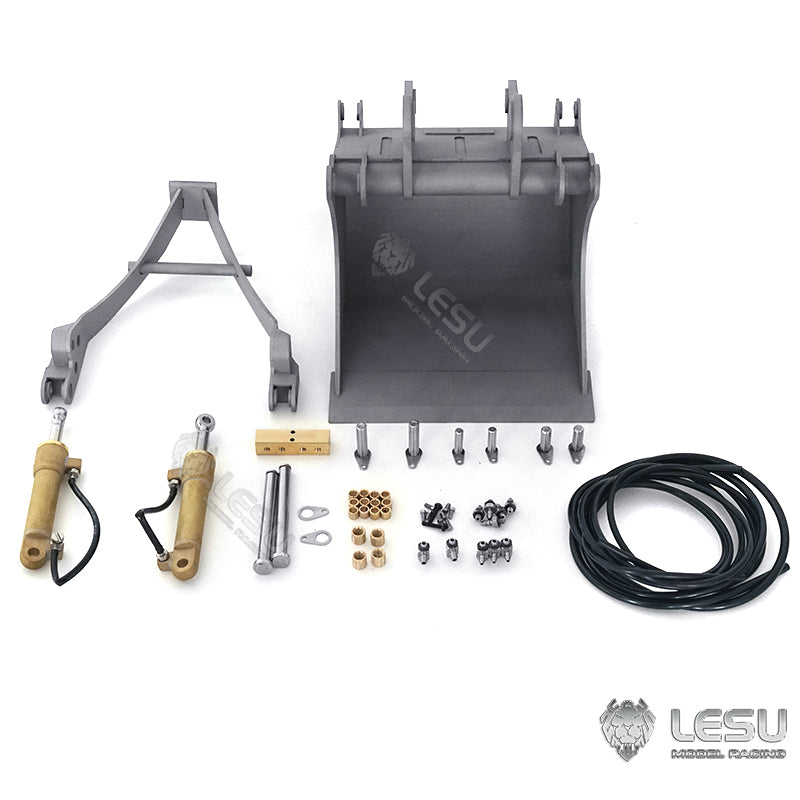 LESU 1/14 Engineering Hydraulic Excavator CAT 374F Modified Quick Change Hydraulic Grab Bucket Attachment