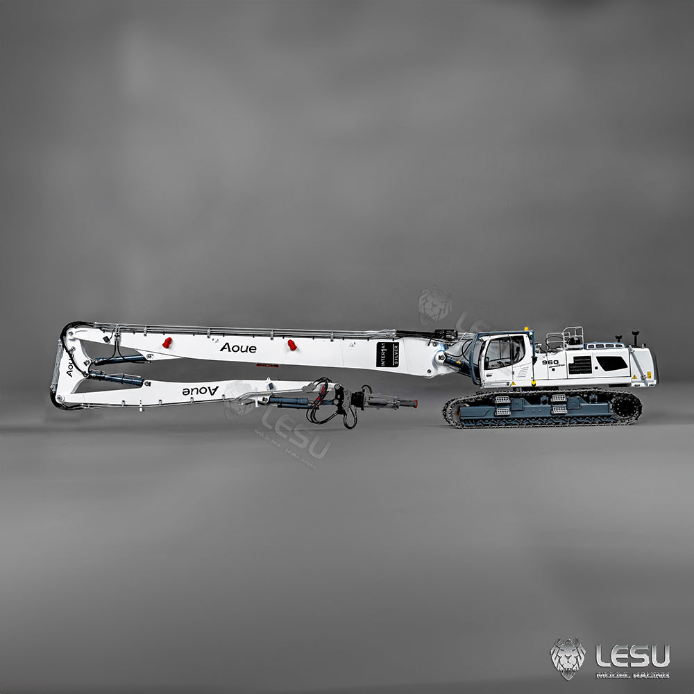 LESU 1/14 Fully Hydraulic Remote Control Model Simulation Excavator Aoue-LR960 Demolition Machine Excavator