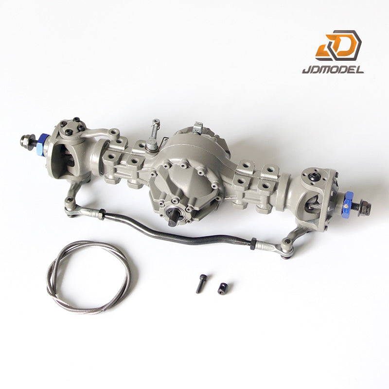 JDMODEL 1/14 Tractor Truck Dump Truck Locking Metal Front Middle Bridge JDM-87