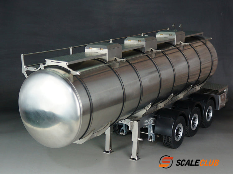 scaleclub 1/14 Tamiya tractor truck full metal tank trailer liquid transport trailer