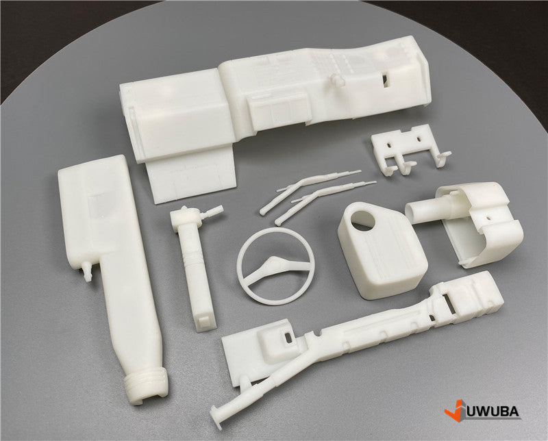 JX Model JUWUBA White 3D Printed Right Rudder Plate for RC 1/14 F2000 Truck Model Toy Metal Cabin Parts