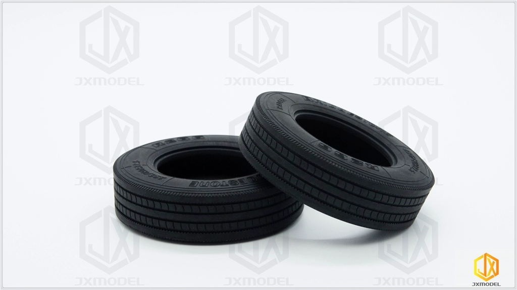 Narrow tire-JXmodel-79mm diameter Tamiya truck 1:14 construction machinery like real rubber