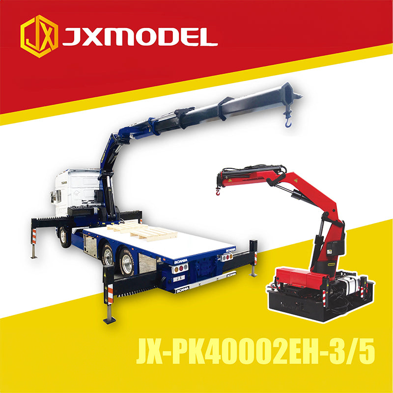 JX Model PK40002EH Truck-Mounted Crane for Tamiya 1/14 RC Hydraulic Construction Machinery Towing Truck Model Upgrade Parts