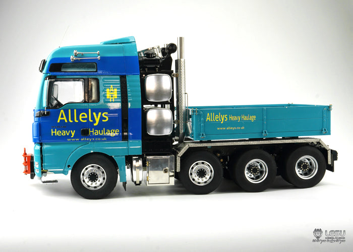 LESU 1/14 Tamiya heavy tractor truck 8X8 full drive differential lock axle chassis remote control model truck modification