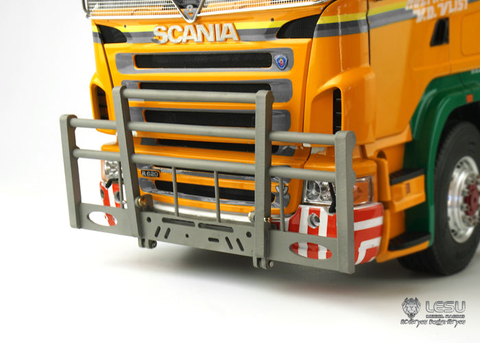 1/14 truck tractor remote control toy metal crash barrier R470 R620 front bumper bullpen Tamiya LESU