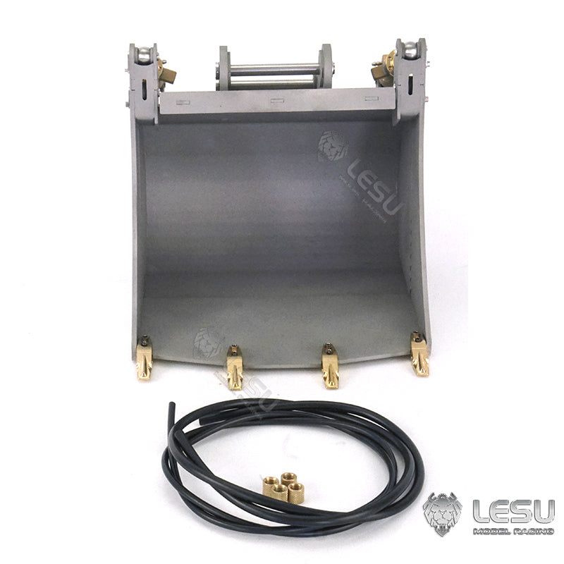 LESU 1/14 Engineering Hydraulic Excavator CAT 374F Modified Quick Change Hydraulic Opening and Closing Bucket Attachment