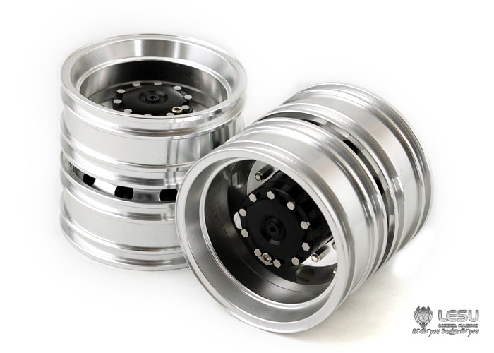 1/14 truck aluminum alloy universal metal wheel W-2048 Tamiya tractor toy 3363 model LESU