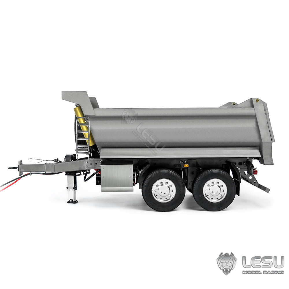 LESU 1/14 remote control toy model full trailer dump truck front hydraulic cylinder lifting U bucket LS-A0051-D