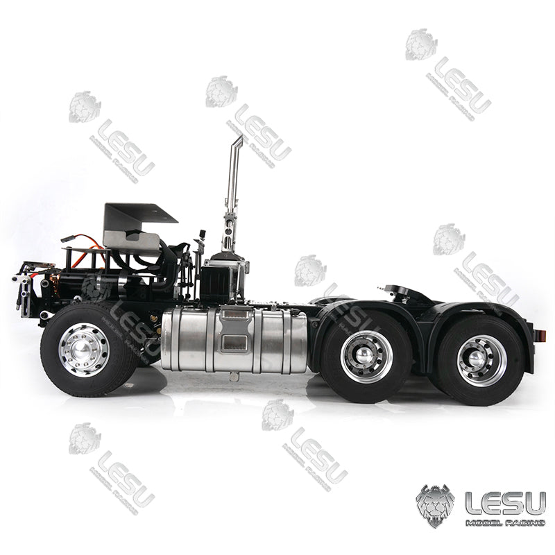 LESU 1/14 Tamiya Volvo 6X6 tractor truck model toy model metal chassis shell can be directly installed