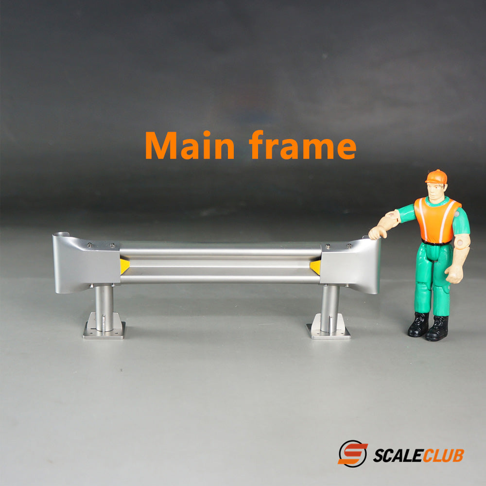 Scaleclub Model Simulation Metal Highway Guardrail Decoration for 1/14 Tractor Truck 1/10 Climbing Vehicle Model Scene Use