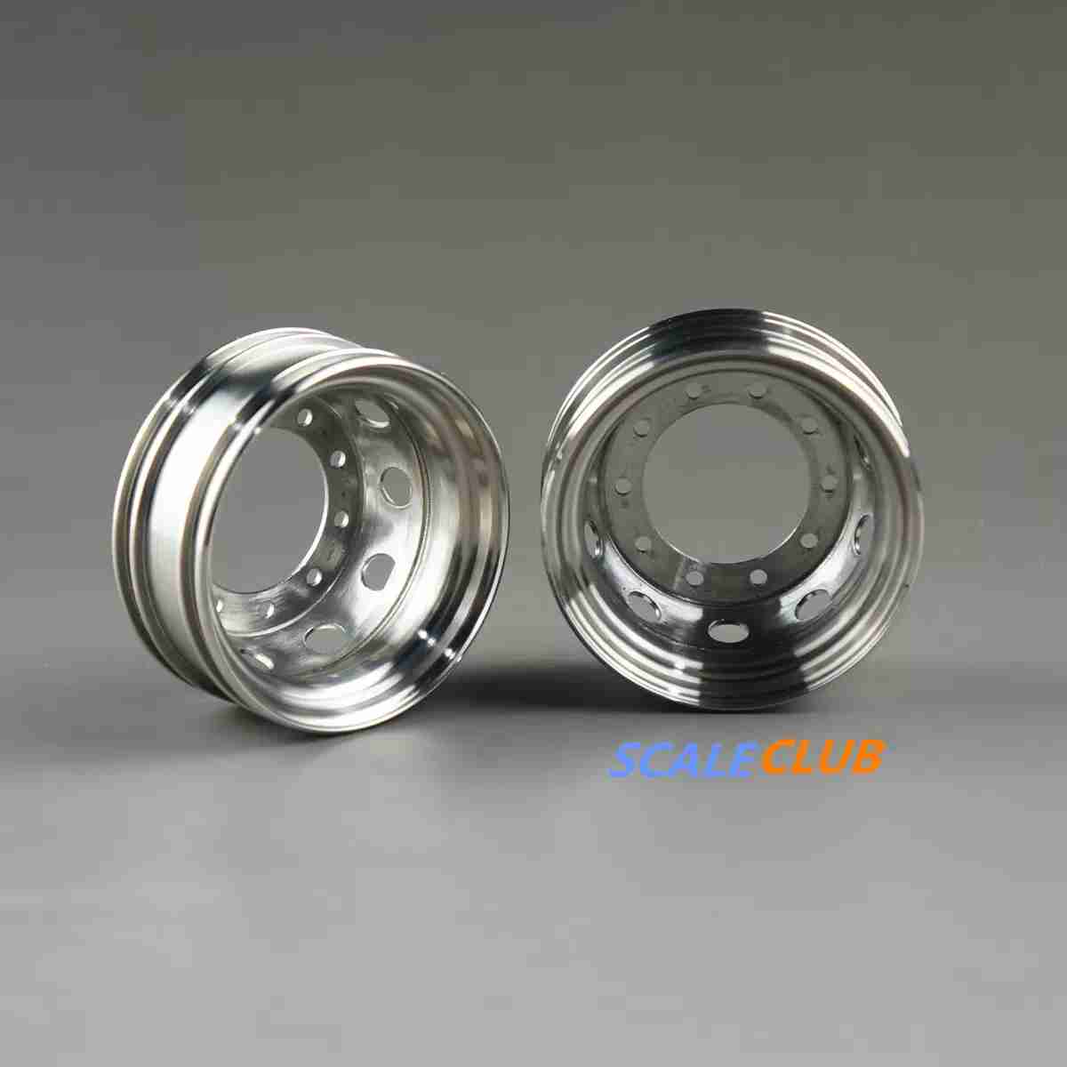 SCALECLUB Tamiya 1:14 tractor mud head universal upgrade metal front wide wheel narrow wheel