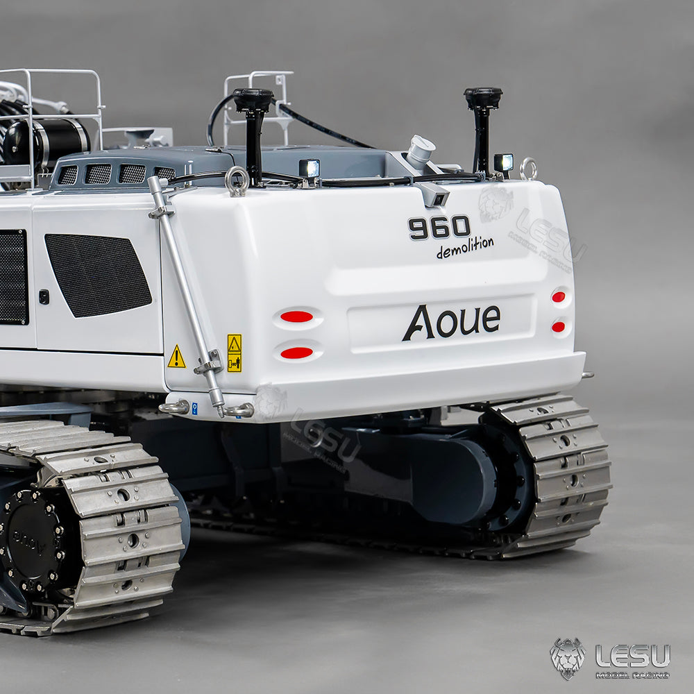 LESU 1/14 Fully Hydraulic Remote Control Model Simulation Excavator Aoue-LR960 Demolition Machine Excavator