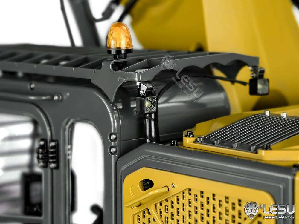LESU 1/14 Heavy Hydraulic Excavator Model 7-way Valve Aoue ET35 Large Short Tail with Front Shovel Crawler Hydraulic Excavator