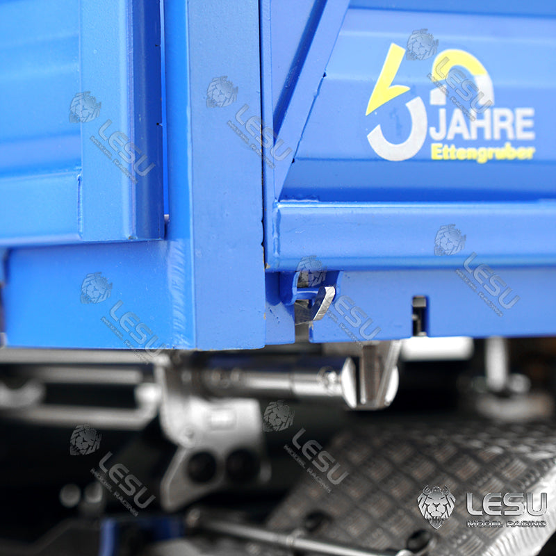 LESU 1/14 MAN TGS full drive 6X6 high torque hydraulic three-way bucket dump truck model truck