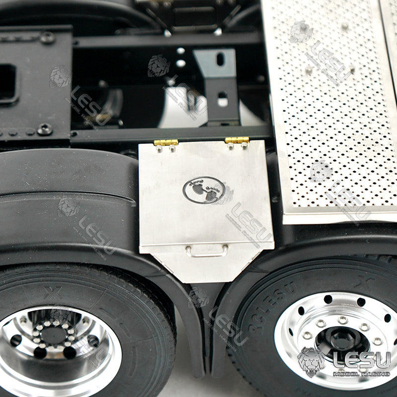LESU 1/14 Truck Model Toy FH16 Heavy Towing Chassis 8X8 Full Drive Differential Lock Axle