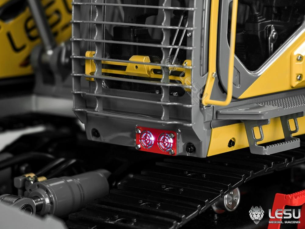 LESU 1/14 Heavy Hydraulic Excavator Model 7-way Valve Aoue ET35 Large Short Tail with Front Shovel Crawler Hydraulic Excavator