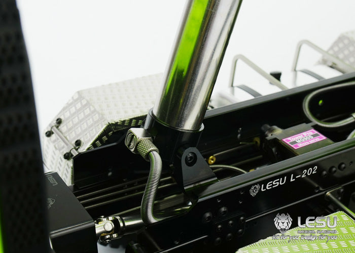 LESU 1/14 Tamiya Truck with new central differential differential lock bridge 8X8U bucket hydraulic dump truck model