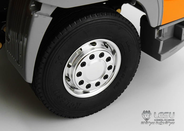 LESU LESU 1/14 Tamiya simulation modified remote control car truck model 6X4 flatbed truck transporter