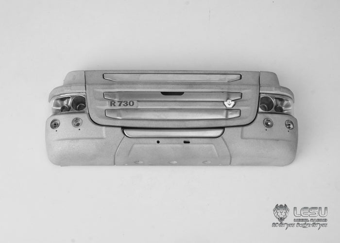 1/14 Truck Model R730 Front Grille Bumper Set Tamiya Tractor DIY Metal CNC Parts LESU