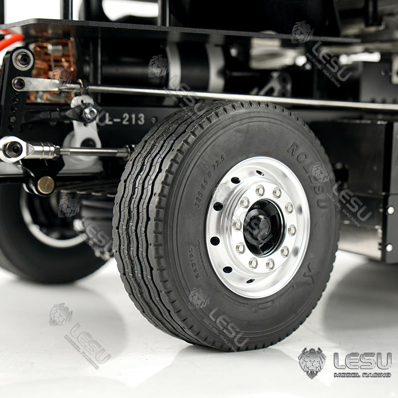 LESU 1/14 Truck Model Toy FH16 Heavy Towing Chassis 8X8 Full Drive Differential Lock Axle