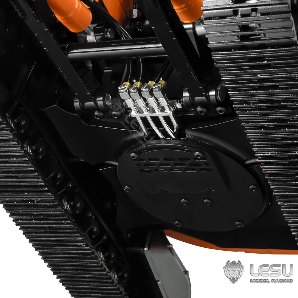 LESU1/14 heavy machinery model Aoue ET26B two-section arm short tail with front shovel crawler excavator 7-way valve