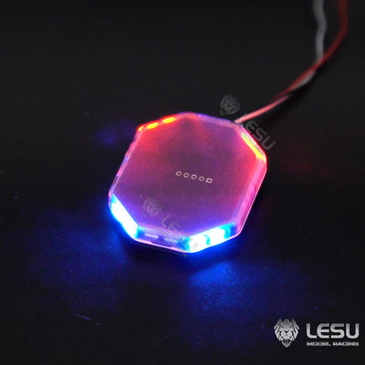 LED red blue yellow variable mode fire truck engineering warning dome light parts LESU 1/14 truck toy Tamiya tractor truck