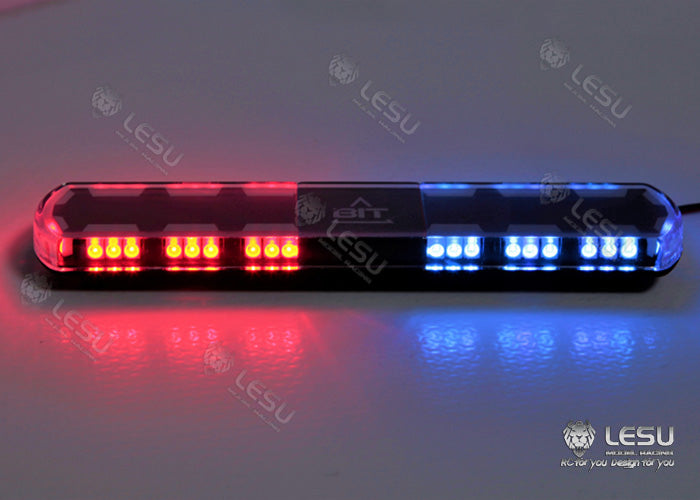 LESU 18 modes LED red, blue, yellow and orange light S-1280 for Tamiya 1/14 RC truck warning top light upgrade modification
