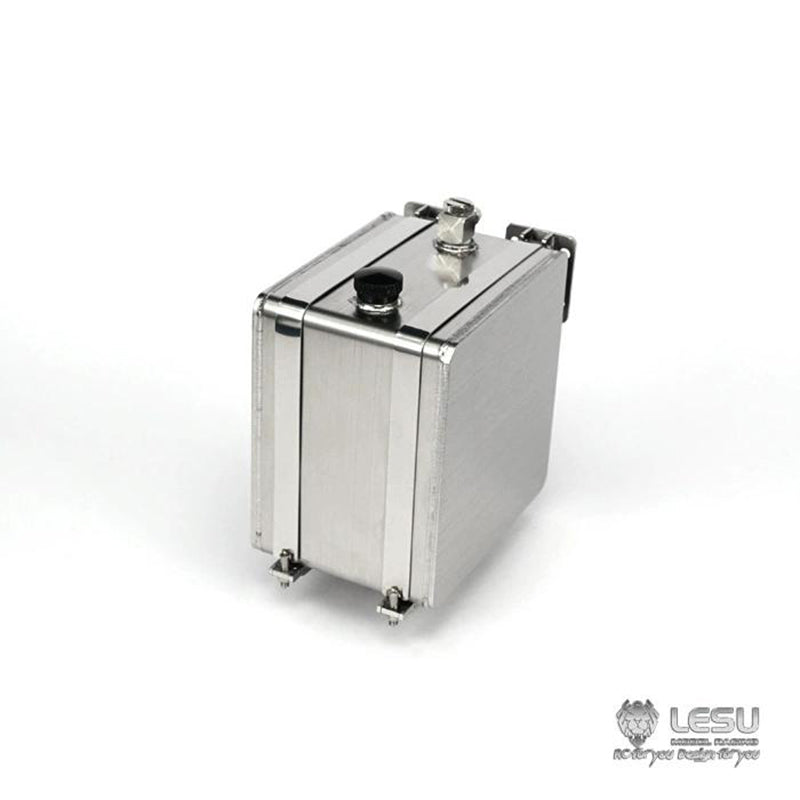 LESU G-6107 1/14 Truck Model Square Stainless Steel Welded Hydraulic Tank Tamiya Truck Model Upgrade Modification or DIY