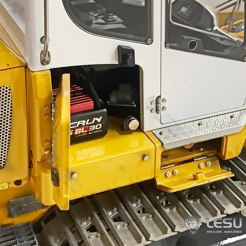 LESU1/14 engineering machinery hydraulic model remote control toy LR636 standard metal crawler loader