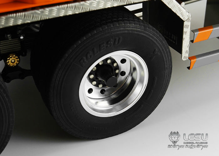 LESU LESU 1/14 Tamiya simulation modified remote control car truck model 6X4 flatbed truck transporter