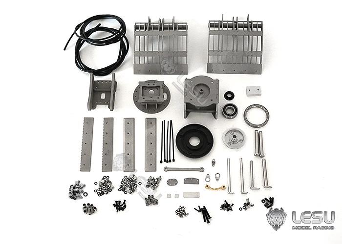 LESU 1/14 engineering vehicle model toy full metal hydraulic excavator modification upgrade quick release hydraulic gripper attachment